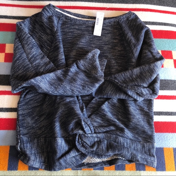 J.crew twist front sweatshirt, NWT, sz s-m - Picture 6 of 8